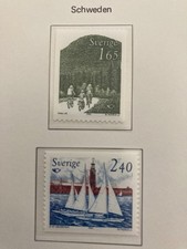 Schweden 1983 Satz Norden Tourismus Segeln Radfahren postfrisch