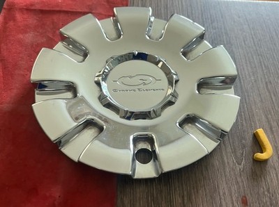 #J 1) CHROME ELEMENTS Custom WHEEL CHROME CENTER CAP  E09-CAP E09  C-277