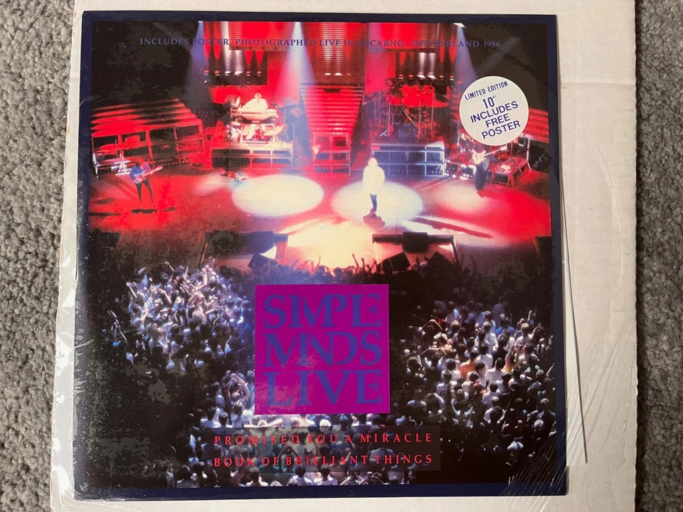 Sealed Simple Minds Promised You A Miracle 10” Ltd Edition Single Vinyl & poster - Image 3 of 3