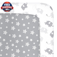 Mini Crib Sheets 38" X 24" , Fitted Portable/Mini-Crib Sheet for Boys and Girls