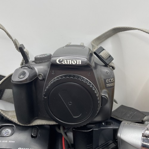 Bulk 13x Film + Digital Cameras + Flashes & Cases. Nikon, LUMIX, Canon ...