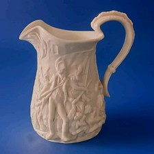 Samuel Alcock & Co Water jug Napoleonic Siege of Acre Parian Ware