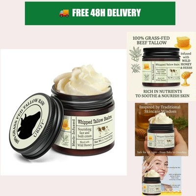 URQT Beef Tallow Balm - Organic Moisturizer for Face & Body