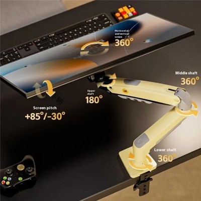 NORTH BAYOU F80 Adjustable Height Monitor Arm 17-30 Inch Displays Desk Mount St