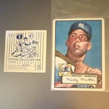 Topps 1952 Mickey Mantle #311 New York Yankees MLB Baseball Card LE /714