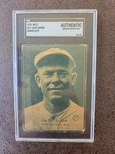 1931 W517 Jack Quinn #17 - SGC Authentic - Philadelphia Athletics