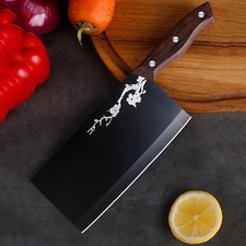 7" Kitchen Chef Knife w/ Razor-sharp Stainless Steel Blade for Slicing Meat, Veg