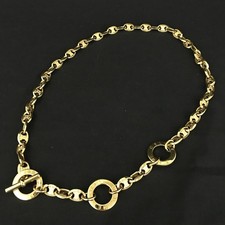EGA CELINE Macadam Circle Logo Złoty odcień 80cm Pasek łańcuchowy / 6CD0548