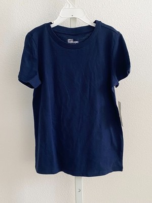 Epic Threads Boys Solid Blue Basic Tee Size 7 Crew Neck Short Sleeves Pullover
