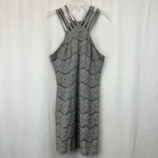 Xtraordinary Womens Shift Dress Solid Gray Knee Length Sleeveless Lace Juniors 7
