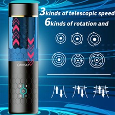 Automatic Thrusting Male Masturbator Cup Telescopic Rotating Strokers Lubricants