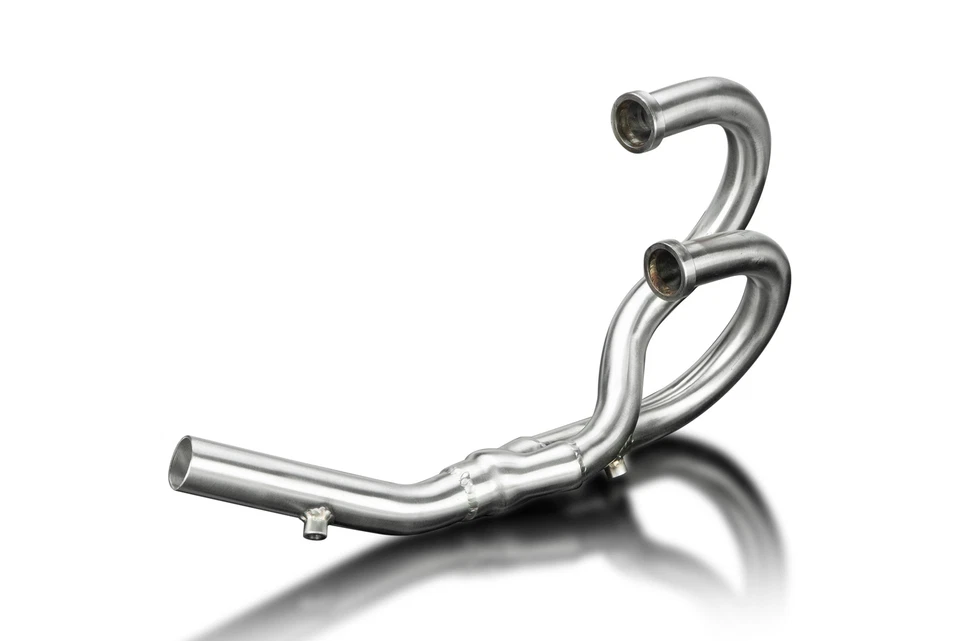 Honda XL250S 1978-1981 Delkevic Stainless 2-1 Exhaust Downpipes Headers - Image 4 of 4