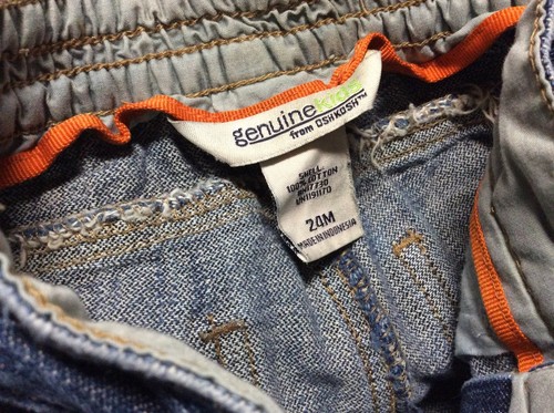 Osh Kosh Genuine Kids Infant Boys Jeans Size 24 Months lue 5 Pockets 73 - Picture 4 of 4