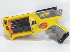 NERF Maverick Rev-6 Yellow Dart Gun Blaster Toy