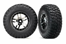 Traxxas 6873T Tires Wheels Assembled Glued SCT Split-Spoke Wheels
