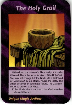 The Holy Grail Card Unlimited INWO Illuminati New World Order Game