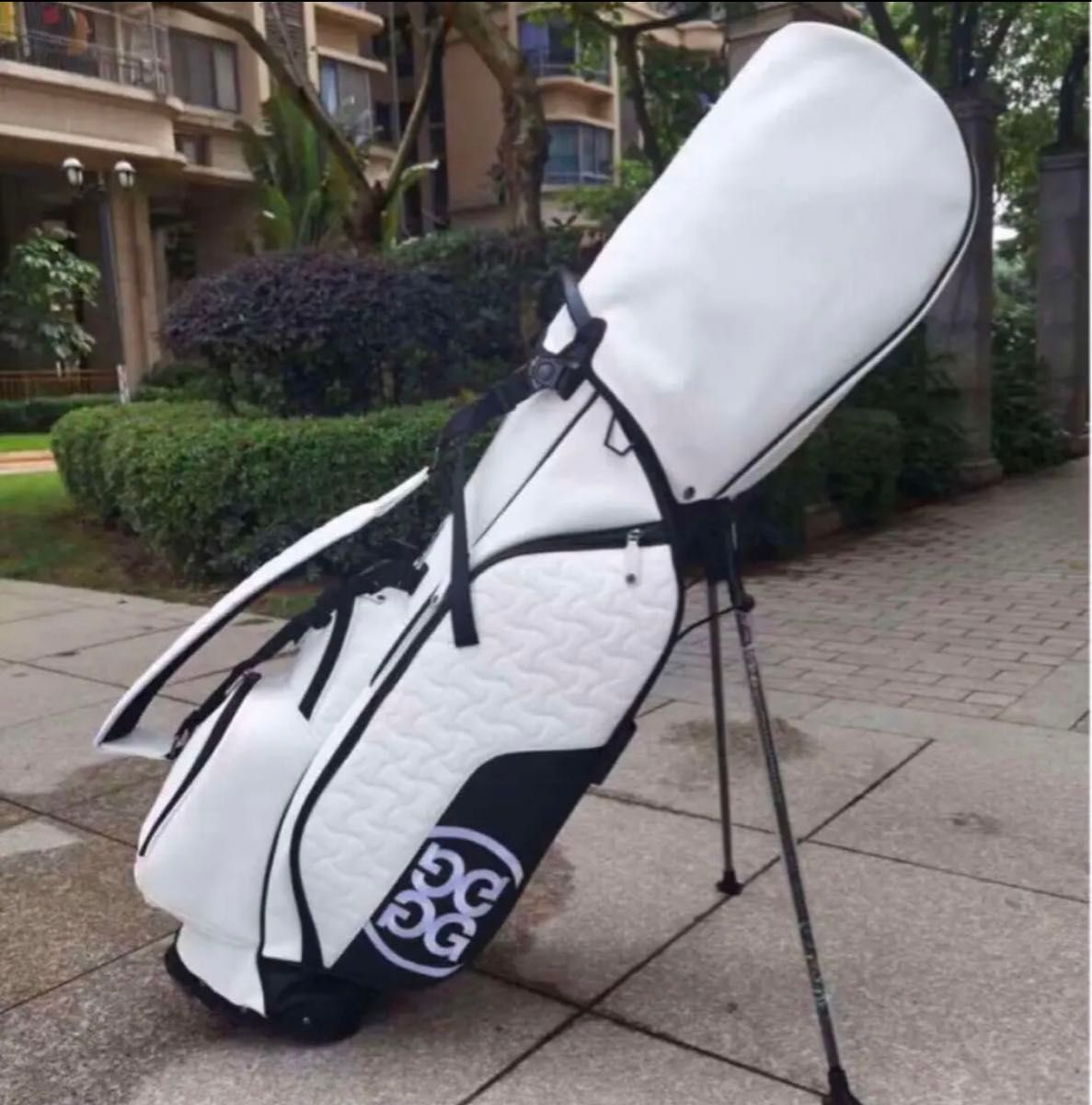 G/FORE GOLF カートバック　ホワイト G FORE Caddy Bag Golf Bag White New with tags PU 4.5kg From
