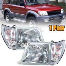 1 Set Glass Headlight Front Lamp For Toyota Land Cruiser Prado Lc90 1996-2002