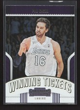 2018-19 Panini Contenders Winning Tickets Pau Gasol #7 Los Angeles Lakers