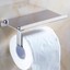 Edelstahl WC-Saugnapf-Papierrollenhalter – Wandmontiert, Kein Bohren Nötig, Für Glatte Oberflächen