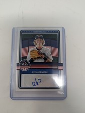 2023 USA Stars & Stripes Baseball Alex Harrington Auto #15U-AH. Initials Auto