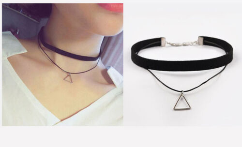 New Women Choker Velvet Lace Necklace Punk Collar Jewellery Fashion Black - Photo 1 sur 15