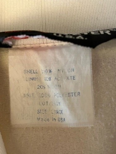 VINTAGE 80 s THE STATLERS, LOGO, SPORTSMASTER U.S.A. L , PREOWNED SATIN JACKET - Picture 7 of 10