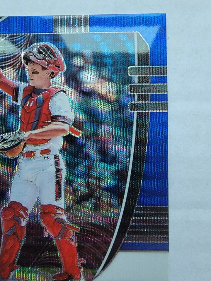 Drew Romo 2020 Panini Prizm Draft Picks Rookie Baseball Card PDP35 Blue Wave  - Image 3 of 4