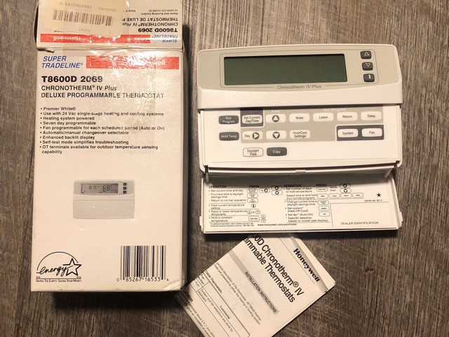 Honeywell T8600d2069 Chronotherm Iv Programmable