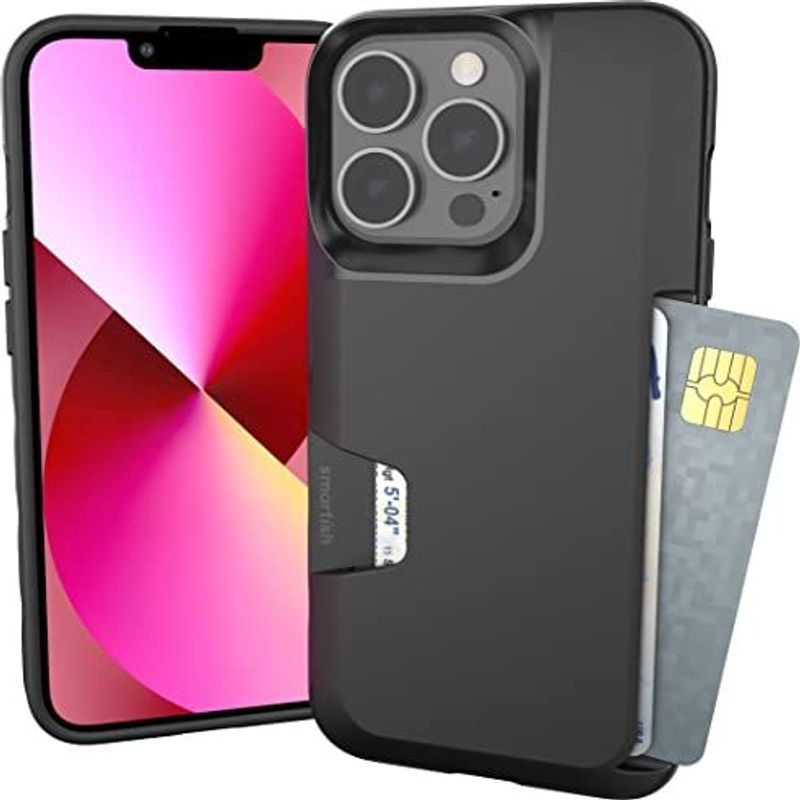 Smartish iPhone 13 Pro Wallet Case - 13 Pro, Black Tie Affair