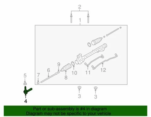 Barra de amarre exterior izquierda derecha Ford Taurus Lincoln MKT 2005-2019 OEM NUEVA 9G1Z-3A130-A Foto 2 de 2