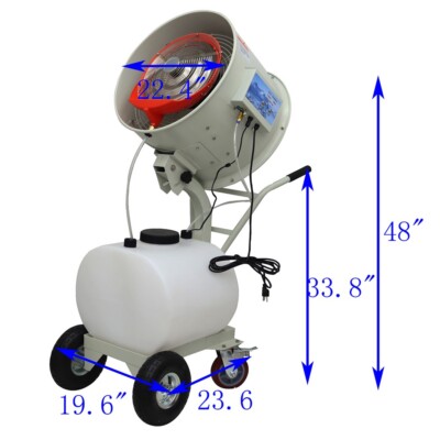 Industrial Spray Electric Fan 2800r/min Speed Humidifying Fan w