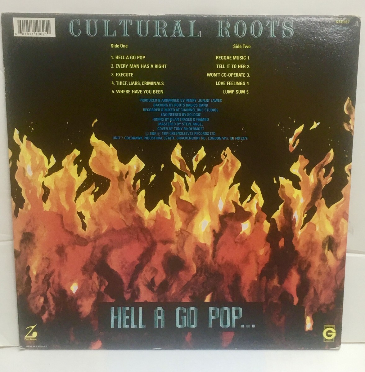 英LP Cultural Roots Hell A Go Pop GREL62 Greensleeves Records /00260 Cultural Roots, Hell A Go Pop | United Reggae