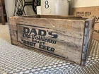 Vintage Wooden Soda Crate Dad’s Old Fashioned Draft Root Beer Wood Box