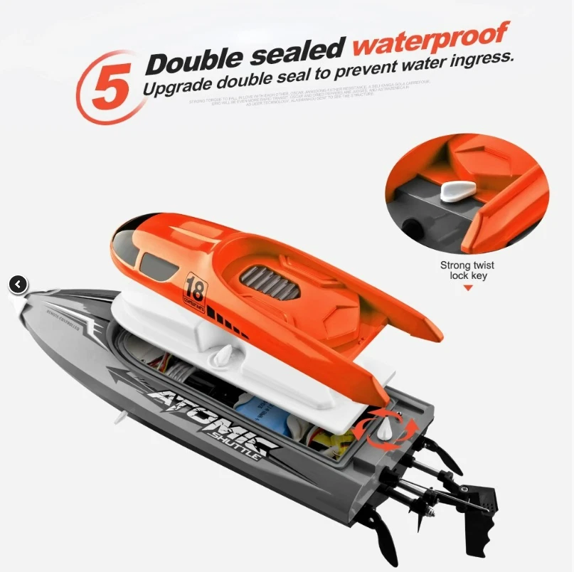 ATOMIC SHUTTLE D601 RC Racing Boat 2.4GHz Remote Control - Image 2 of 4