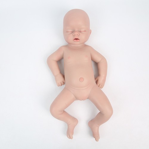 Muñeca renacida de silicona cerrada de 20"" IVITA hecha a mano bebé niña con la boca abierta - Imagen 4 de 8