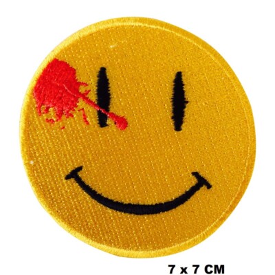 Dead Smile Logo Bügelbild/Aufnähen Patch Abzeichen bestickt Patch Applikation für Kleidung