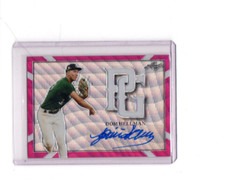 2021 Leaf Perfect Game Showcase Pink Wave Proof Dom Hellman Auto 1/1