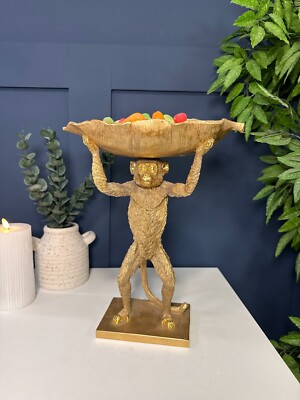 Deko Gold Affenblatt Schale Party Aufsteller Schale | Moderne Wohndeko