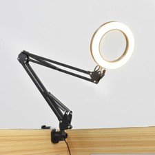 USB LED 5X Magnifying Desk Lamp Magnifier 64 LED Light With 3 Modes Dimmable