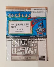 *RARE* 1/48 Hasegawa Bf 109F-2 Photo Etch Detail Set - Eduard FE317