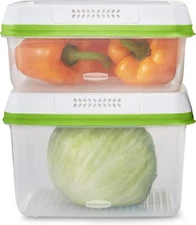 New 4-Piece Rubbermaid Produce Saver Containers for Refrigerator with Lids