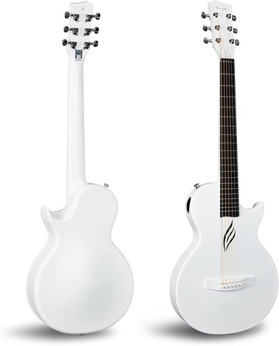 Enya Nova Go 1/2 Chitarra Acustica Bianco 35 Fibra di Carbonio - Foto 2 di 5