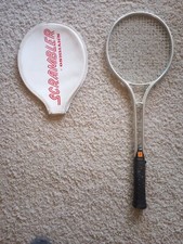 Extremely Rare Vintage Scrambler Tennis Racket By Oshman's Free Shipping