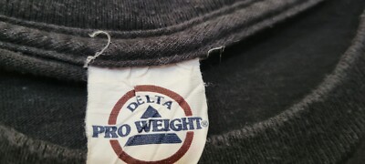 T-shirt Vintage Delta Pro Weight - Taille L Vert - Thème 'Weed' - Occasion En Parfait état