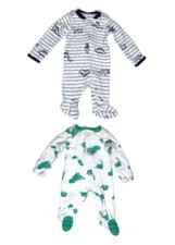 Carter  s Sleeper Bodysuit Lot 2 Newborn NB Infant Sleep Footed Pajamas