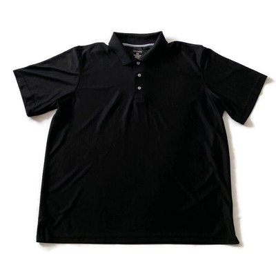 George Men's Black Polo Shirt Size XL 46-48 100% Polyester Short Sleeves golf | eBay