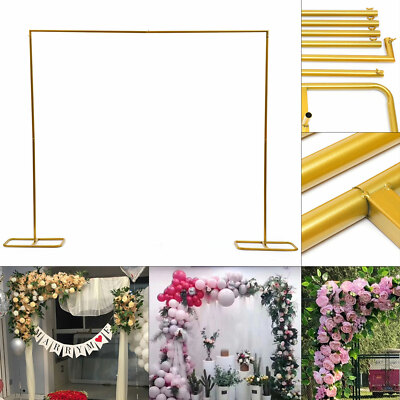 2*2.1m Wedding Arch Door Background Wrought Iron Decorative Props Flower Rack