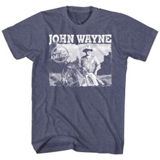 John Wayne Made In America Postcard Photo American Legend Men's T Shirt