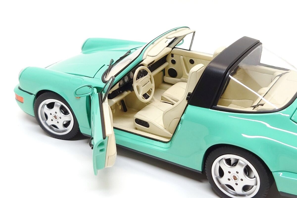 Norev 1:18 Porsche 911 Carrera 4 Targa (964) in Mint Green Norev 1:18 Porsche 911 Carrera 4 Targa (964) in Mint Green